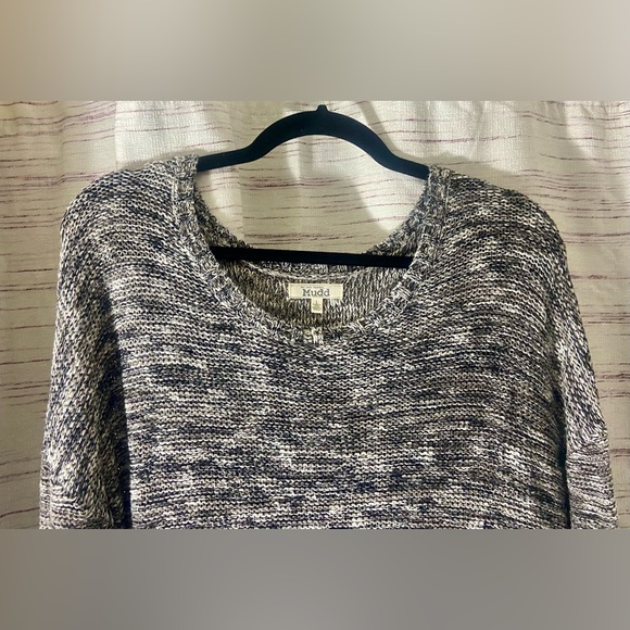Mudd Black and Gray Crew Neck Sweater Soft Knit - Picture 2 of 7